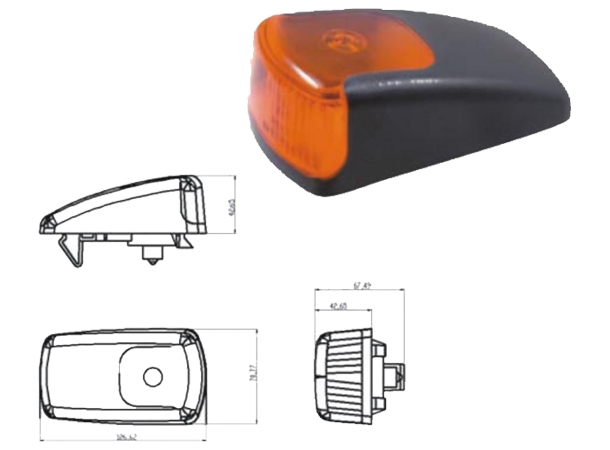 SIGNAL LAMP AXOR/ACTROS SQUARE